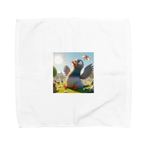 明るい子供のハト Towel Handkerchief