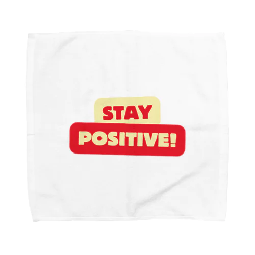 Stay positive  タオルハンカチ