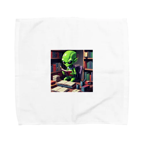 勉強する宇宙人 Towel Handkerchief