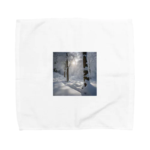 美しい雪景色グッズ Towel Handkerchief