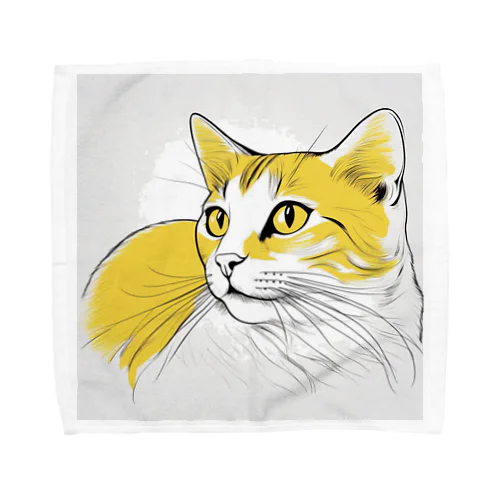 猫スケッチ　たまにゃん Towel Handkerchief