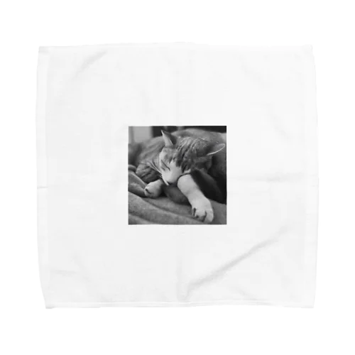 モノクロ猫 Towel Handkerchief