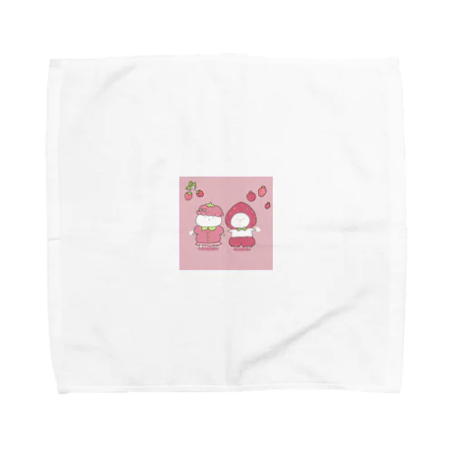 いちごなうさぎ Towel Handkerchief