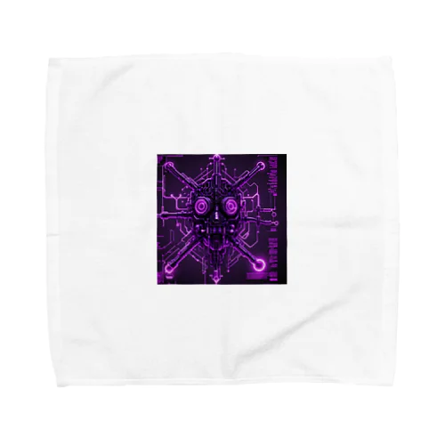 サイバーパンク髑髏 Towel Handkerchief