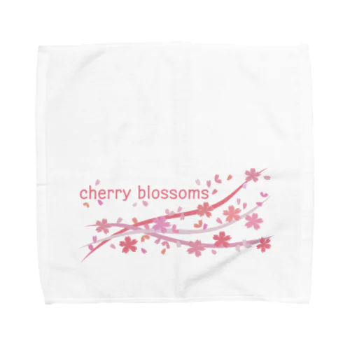 cherry blossoms タオルハンカチ