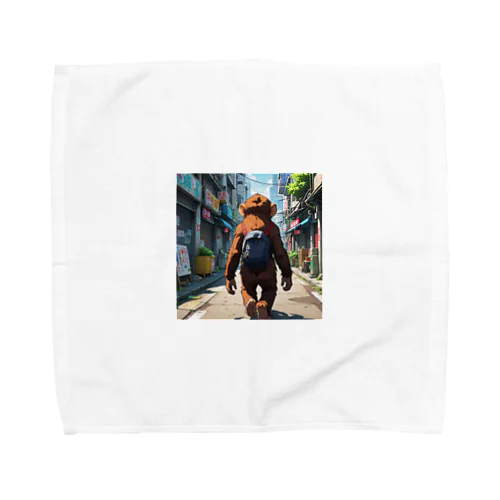 旅するサル Towel Handkerchief