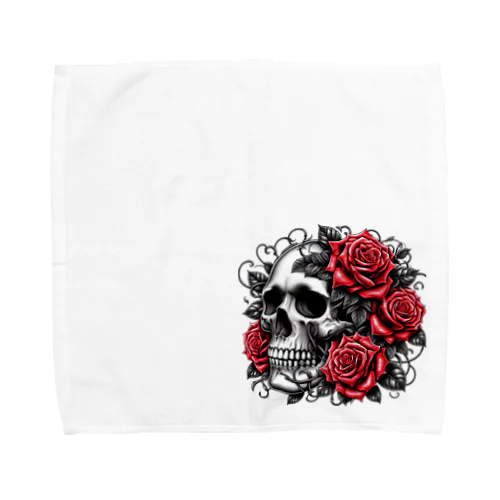 薔薇と髑髏 Towel Handkerchief