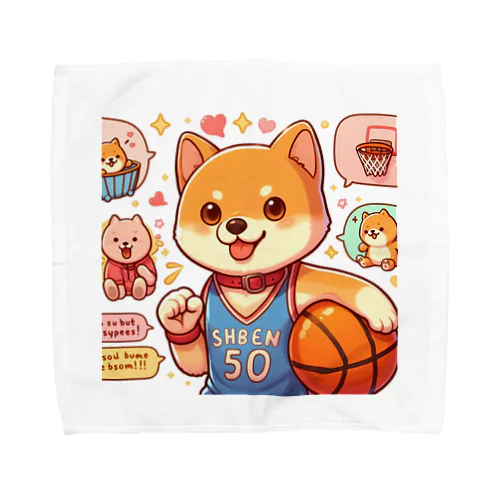バスケットボール犬　SHBEN Towel Handkerchief