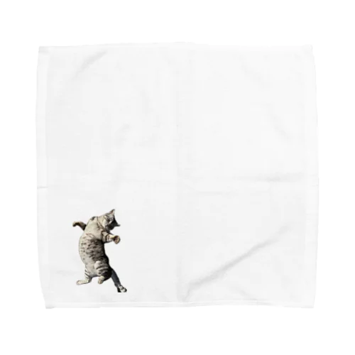 お腹が重くて寝返りが大変な猫 Towel Handkerchief