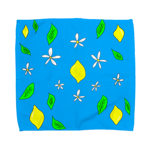 水に浮かべたレモン Towel Handkerchief