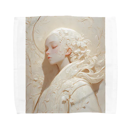 美しい女性の彫刻　　なでしこ1478 Towel Handkerchief