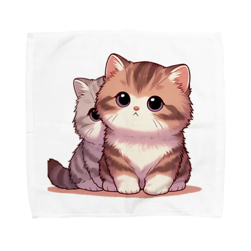 かわいい子猫の兄弟 Towel Handkerchief