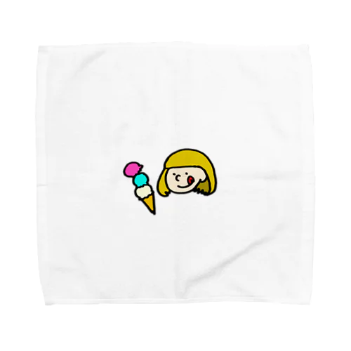 アイスクリームガール Towel Handkerchief