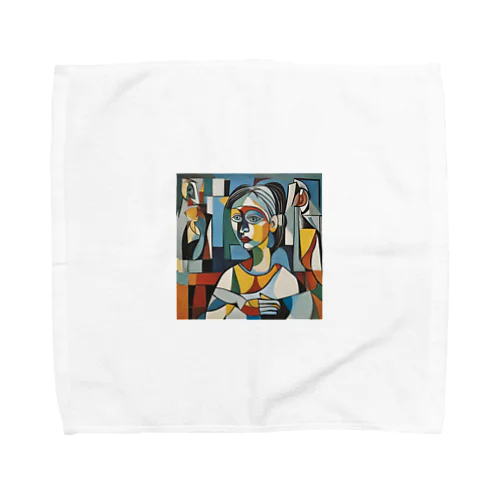 ピカソ風芸術的アートグッズ Towel Handkerchief