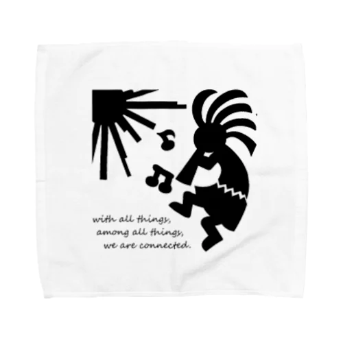 ココペリ　デザイン　ネイティブアメリカン Towel Handkerchief