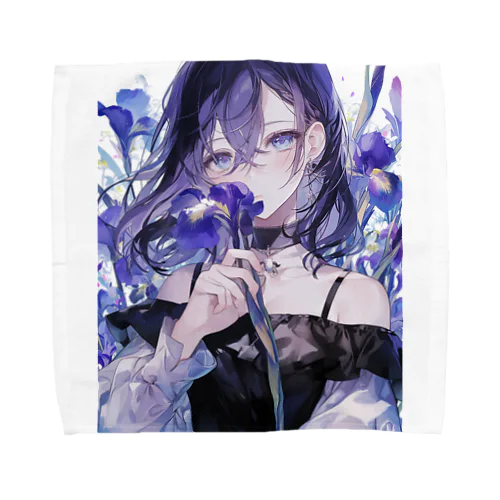 花菖蒲の優美な香り　BLUE PLUM  691 Towel Handkerchief