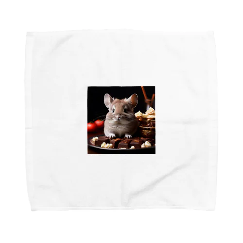 チョコレートチンチラ Towel Handkerchief