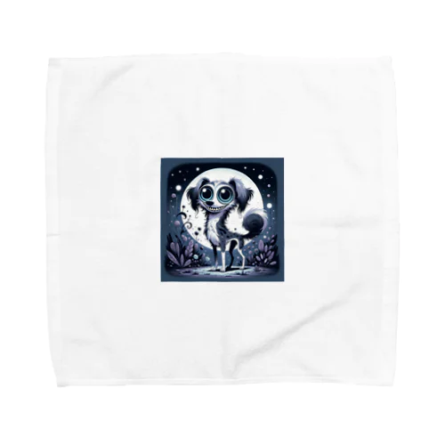 不気味で可愛い犬001 Towel Handkerchief