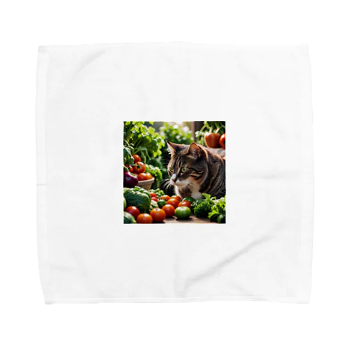 草食な猫？ Towel Handkerchief