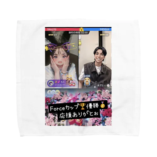 旅するゆきゆきwithチーム爪痕 Forceカップ優勝記念グッズ Towel Handkerchief