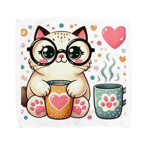 かわいい猫柄イラスト Towel Handkerchief