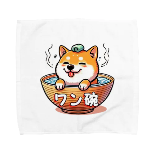 「ワンワンお風呂茶碗シリーズ」🐶 Towel Handkerchief