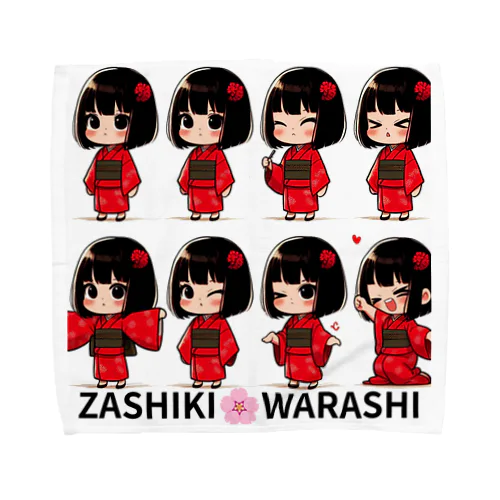 ZASHIKI🌸WARASHI タオルハンカチ