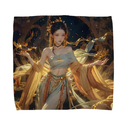 BeautifulOrientalGirl-A Towel Handkerchief