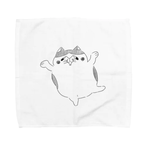 ゆるい顔した猫 Towel Handkerchief