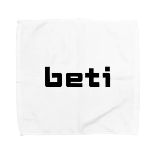 beti ブラックロゴ Towel Handkerchief