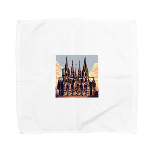 ケルン大聖堂（pixel art） Towel Handkerchief