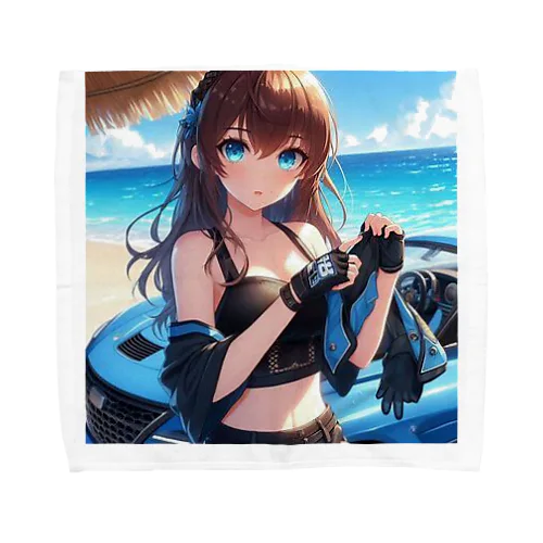 海辺を気軽にドライブしよう❣️ Towel Handkerchief