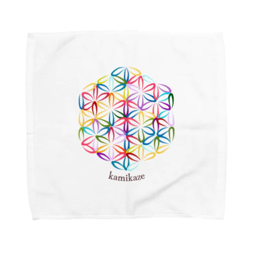 虹 / フラワーオブライフ Towel Handkerchief