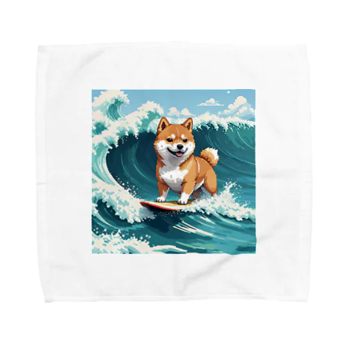 波乗り柴犬 Towel Handkerchief