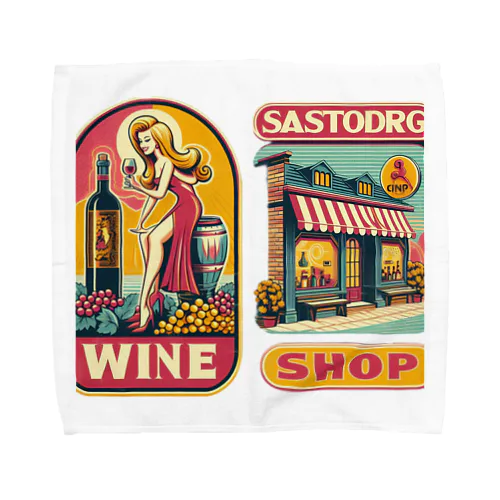 Classic Vino Towel Handkerchief