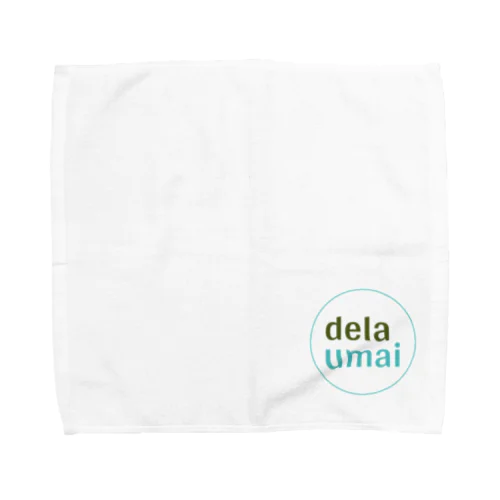 dela umai ロゴ丸 Towel Handkerchief