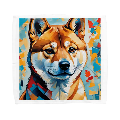 柴犬の幾何学 Towel Handkerchief