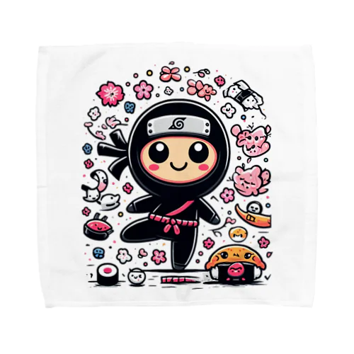 ゆるキャラ黒忍者 Towel Handkerchief