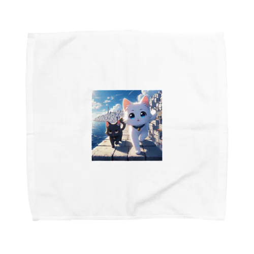 お散歩猫シリーズ Towel Handkerchief