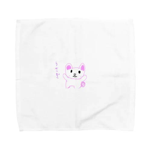 8さいが描いたうさぎ Towel Handkerchief