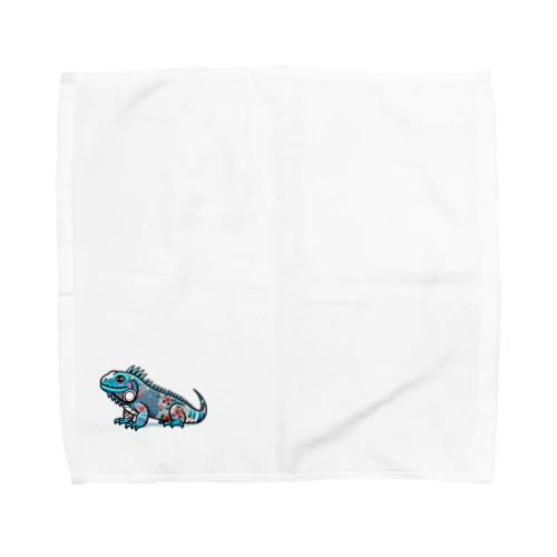 タトゥーが入ったイグアナ Towel Handkerchief