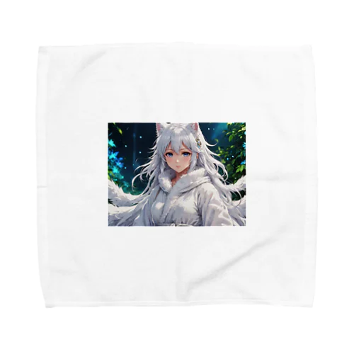 もふもふの巫女 Towel Handkerchief