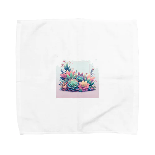 綺麗な多肉植物イラスト Towel Handkerchief