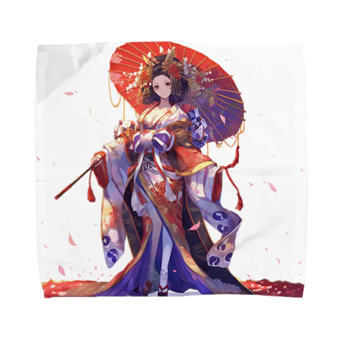紅に咲く、絢爛たる宮廷の姫 Marsa 106 Towel Handkerchief