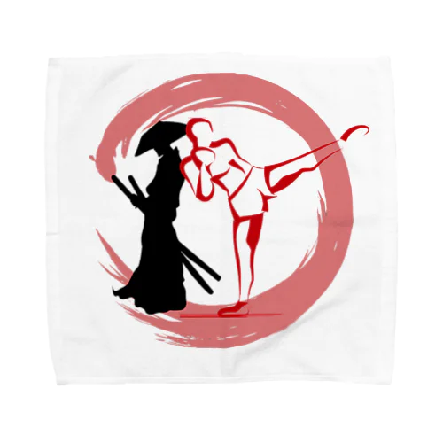 侍を纏うキックボクサー Towel Handkerchief