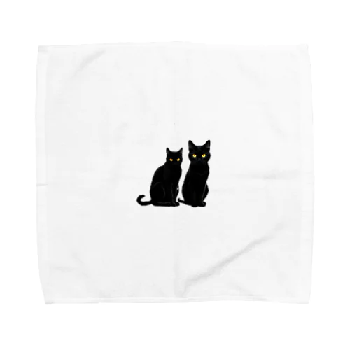 黒猫の思い (=^・^=) Towel Handkerchief