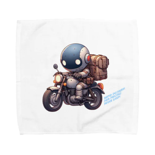 ロボットバイク便(濃色用) Towel Handkerchief