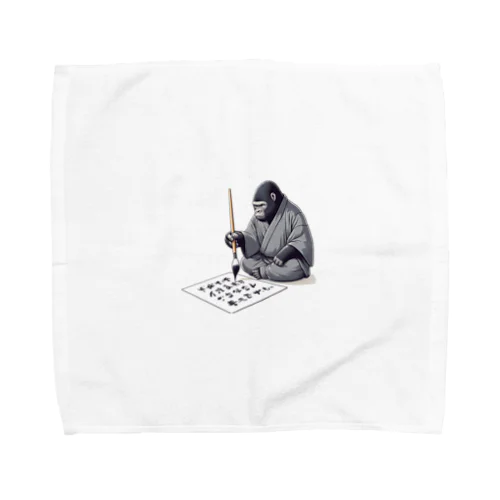 書道ゴリラ Towel Handkerchief