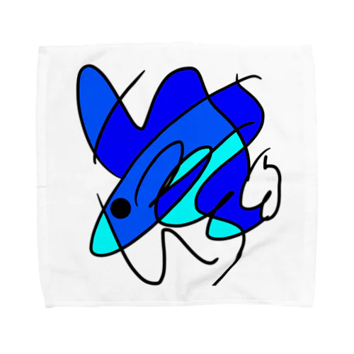 魚介類くん Towel Handkerchief