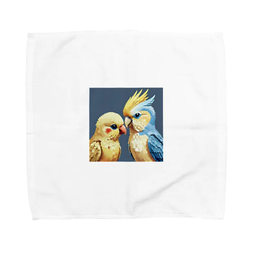 オカメインコとセキセイインコ Towel Handkerchief